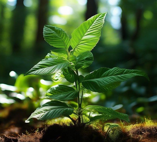 自然奇观，三角形叶子植物的独特魅力图鉴,探寻自然之美，三角形叶子的植物图片赏析,宁静,自然之美,第1张