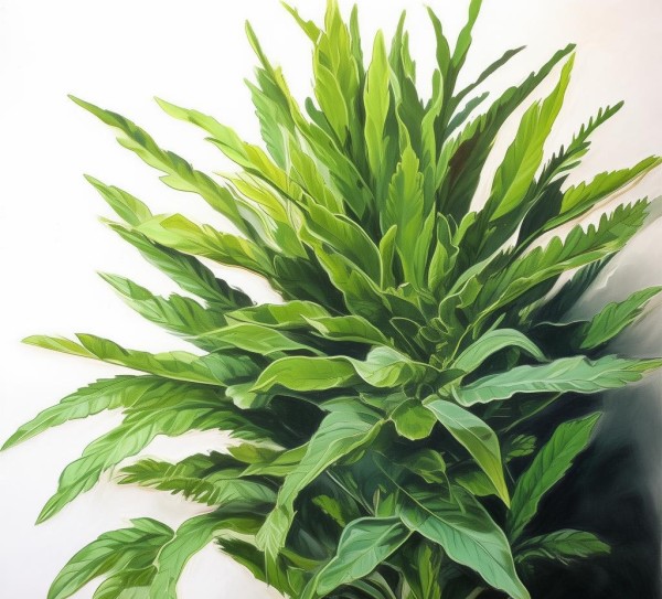 step by step教你绘制万年青植物美图教程,万年青植物图片的画法， step by step 绘画教程,万年青,第1张