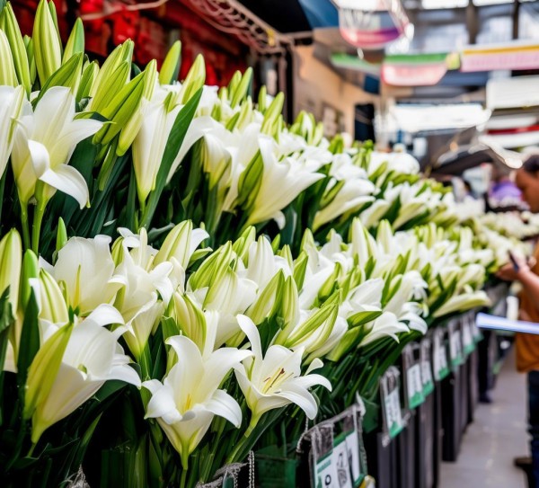 揭秘鲜花批发，市场动态与选购攻略,百合鲜花批发价格解析，市场动态与选购指南,花期,鲜花批发,市场行情,第1张