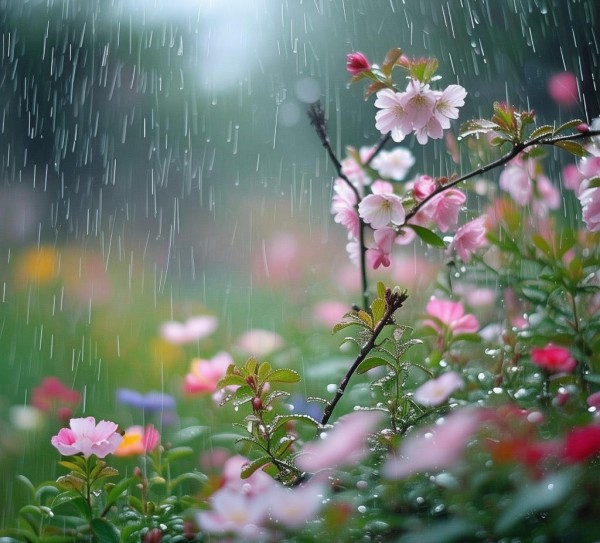 春雨润花时，揭秘雨水中的花语奥秘,春雨绵绵，哪一种花的花期正逢时？揭秘雨水中的花语之美,花期,视觉盛宴,第1张