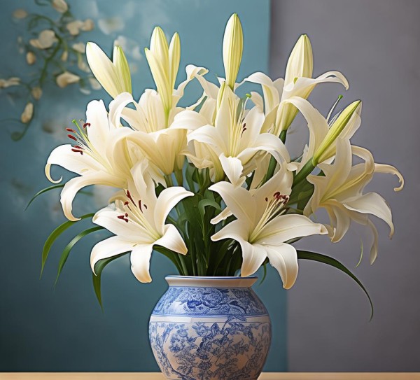 花艺美学鉴赏，插花图片大全，生活雅趣瞬间呈现,百合花鲜花插花图片大全，领略花艺之美，尽享生活雅趣,花艺美学,生活雅趣,第1张