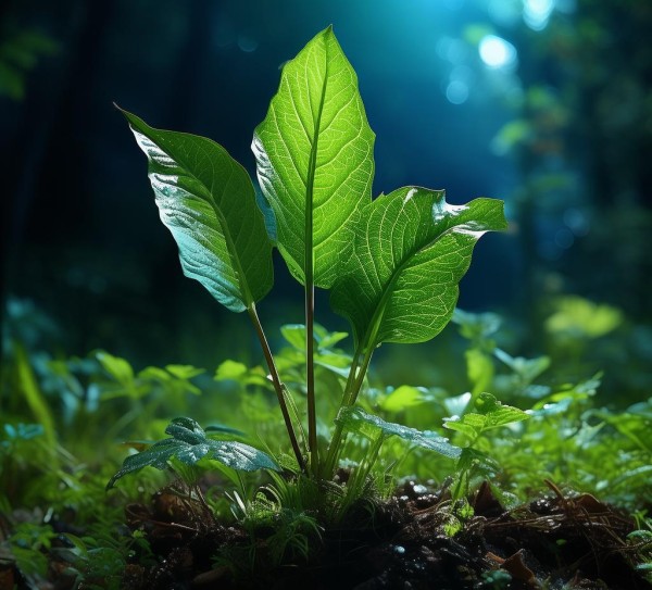 三瓣叶奇观，探寻自然植物的独特之美,探秘自然之美，三瓣叶子植物的独特魅力,自然之美,第1张