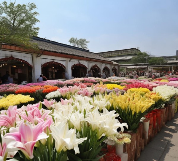 斗南花海，花市繁华中的自然魅力,斗南鲜花基地，百合花批发市场的繁华与魅力,鲜花批发,第1张