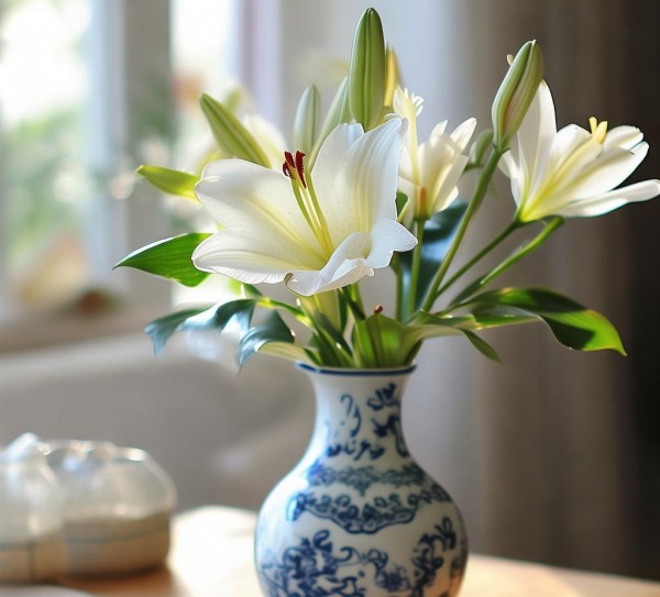 家居美韵打造，花插鲜花艺术教程,百合花插鲜花的艺术，跟随视频教程，轻松打造家居美韵,勿忘我,第1张