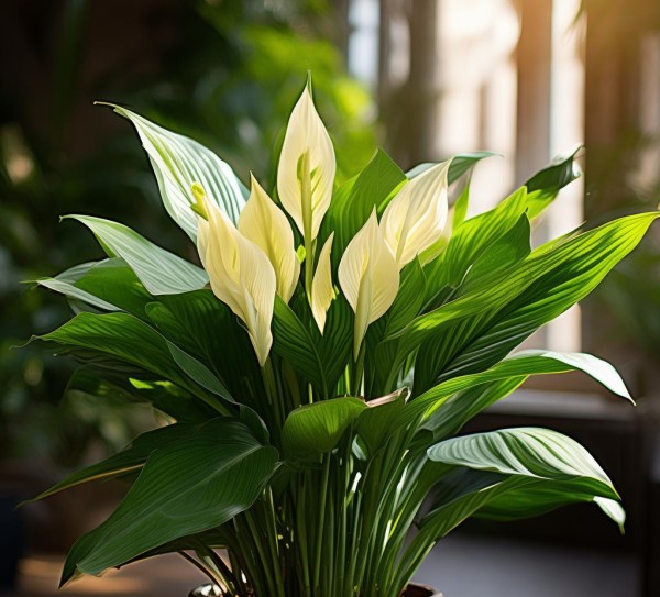 室内绿意盎然，花叶万年青美图赏析,花叶万年青，绿意盎然的室内观赏植物，图片鉴赏,花期,万年青,绿意盎然,第1张