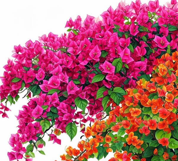 三角梅花开四季，春华秋实，全年绽放之美,三角梅的一年花期解析，春华秋实，美不胜收,花期,观赏植物,第1张