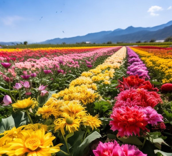 云南鲜花批发表，花海中的经济奇迹,云南完美鲜花批发价格表揭秘，花海中的经济盛宴,鲜花批发,第1张