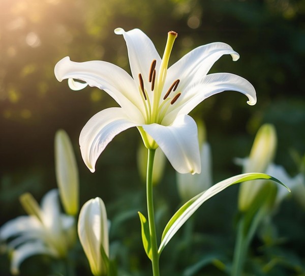 花开一瞬，美丽绽放与生命轮回的启示,百合花开一次花期，美丽绽放的瞬间与短暂的生命历程,花期,土壤,第1张