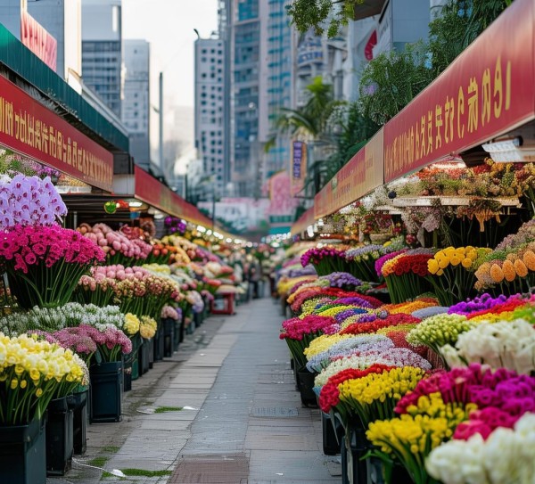 广州鲜花市场，花卉批发新地标崛起,广州鲜花市场，批发价格优势显著，打造全国花卉批发新地标,观赏植物,第1张