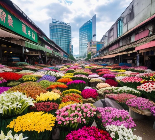 昆明鲜花市场，繁荣背后产业的深度剖析与未来图景,云南昆明鲜花市场，繁华背后的产业分析与未来展望,昆明鲜花,斗南花卉,创新,第1张