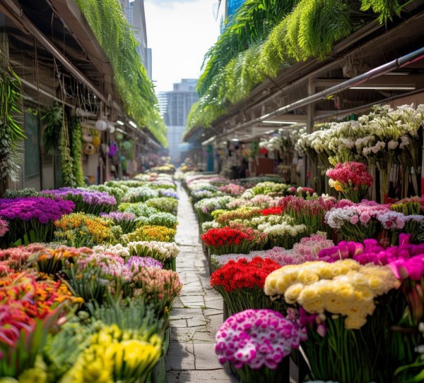 都市绿洲探秘，揭秘鲜花批发市场的地理魅力,探寻繁华都市中的绿意角落，揭秘鲜花批发市场的地理位置与魅力,魅力,鲜花批发,鲜花批发市场,第1张