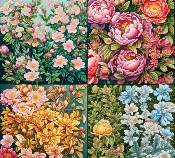 四季花语，一年植物花期秘境探索,一年里的植物花期表，探寻四季花期的秘密之旅,花期,魅力,第1张