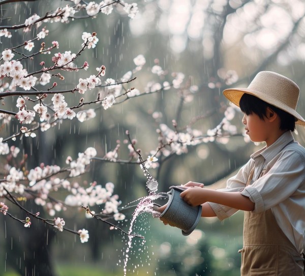 梅花浇水技巧，把握适量与时机，绽放美丽梅花,梅花开花期间浇水注意事项，适量与时机的重要性,花期,土壤,第1张