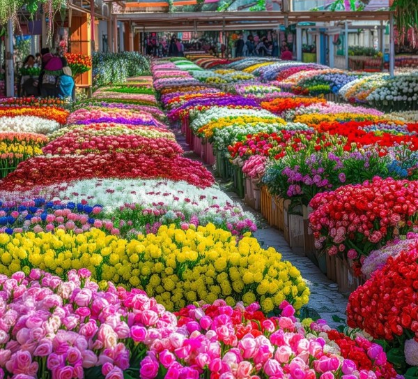春城花都昆明鲜花批发市场，花海盛宴中的秘密之旅,云南省昆明鲜花批发市场的花海盛宴，探寻春城花都的秘密,魅力,鲜花批发,昆明鲜花,第1张