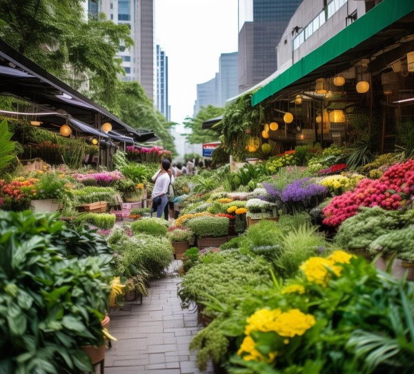 城市绿意宝库，绿植鲜花批发市场探秘,绿植鲜花批发市场，探寻城市中的绿色宝库,鲜花批发,宁静,市场行情,第1张